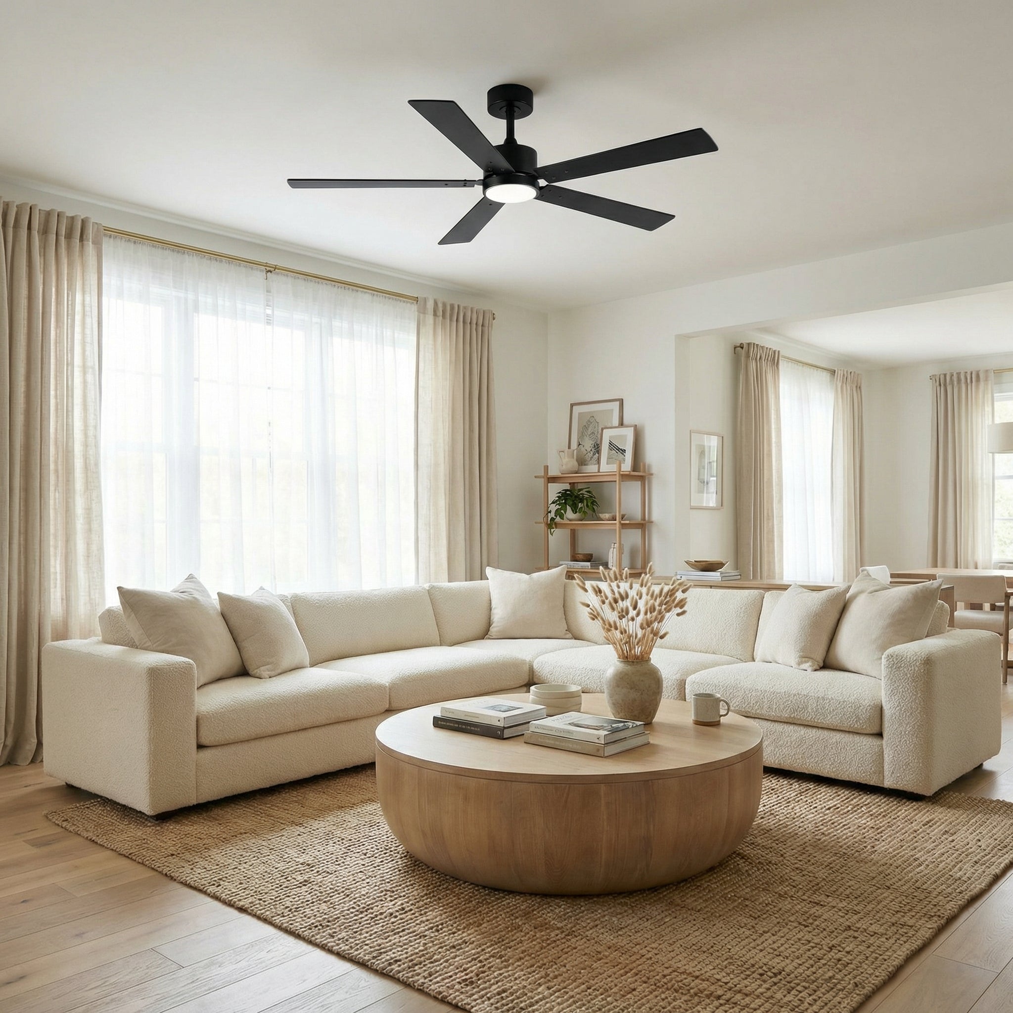 Vaczon 52" DC Motor Ceiling Fan with LED Lighting and Remote Control