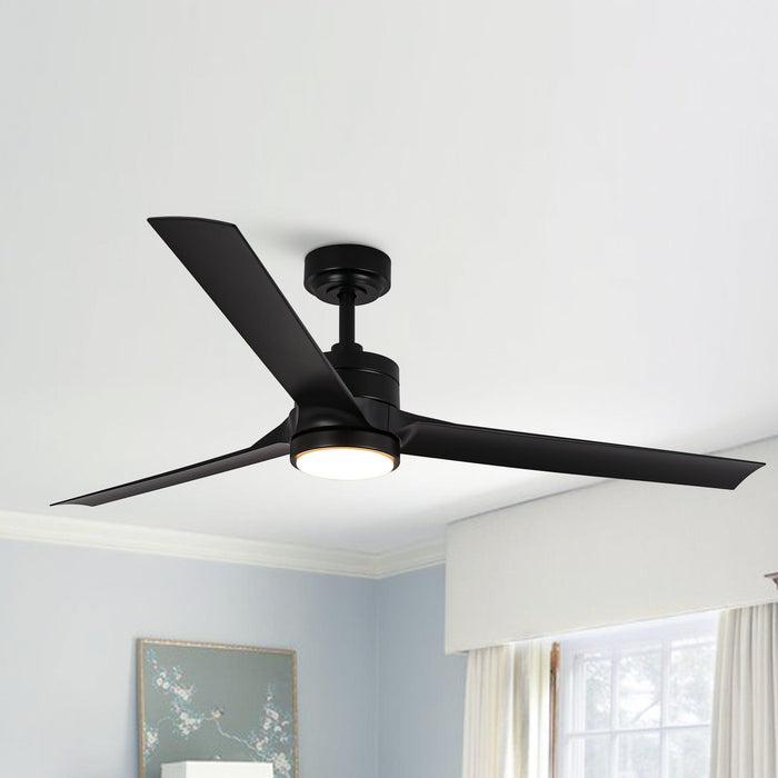 Ventilador industrial Vaczon de 60" con iluminación LED y control remoto