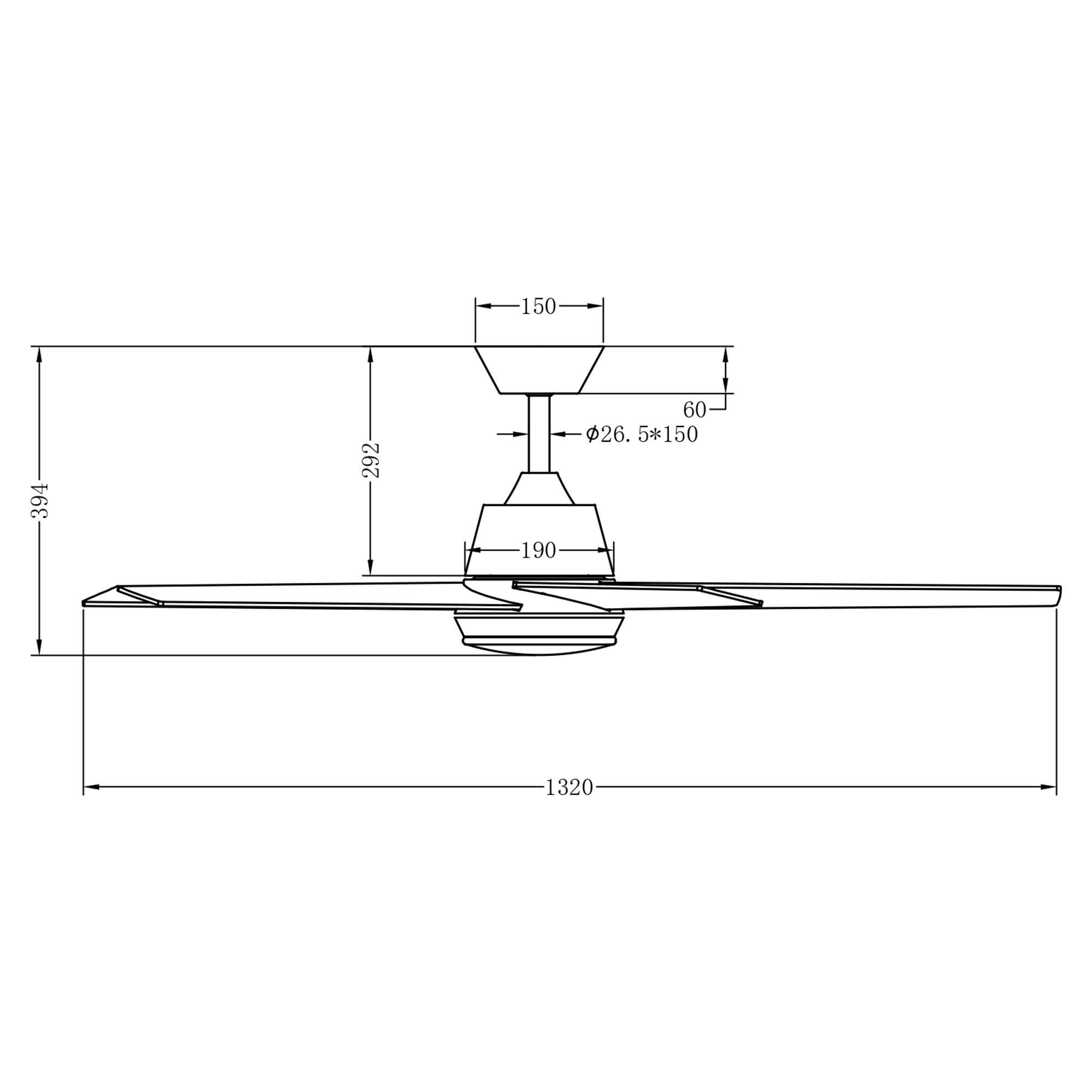 Ventilador de techo Vaczon de 52