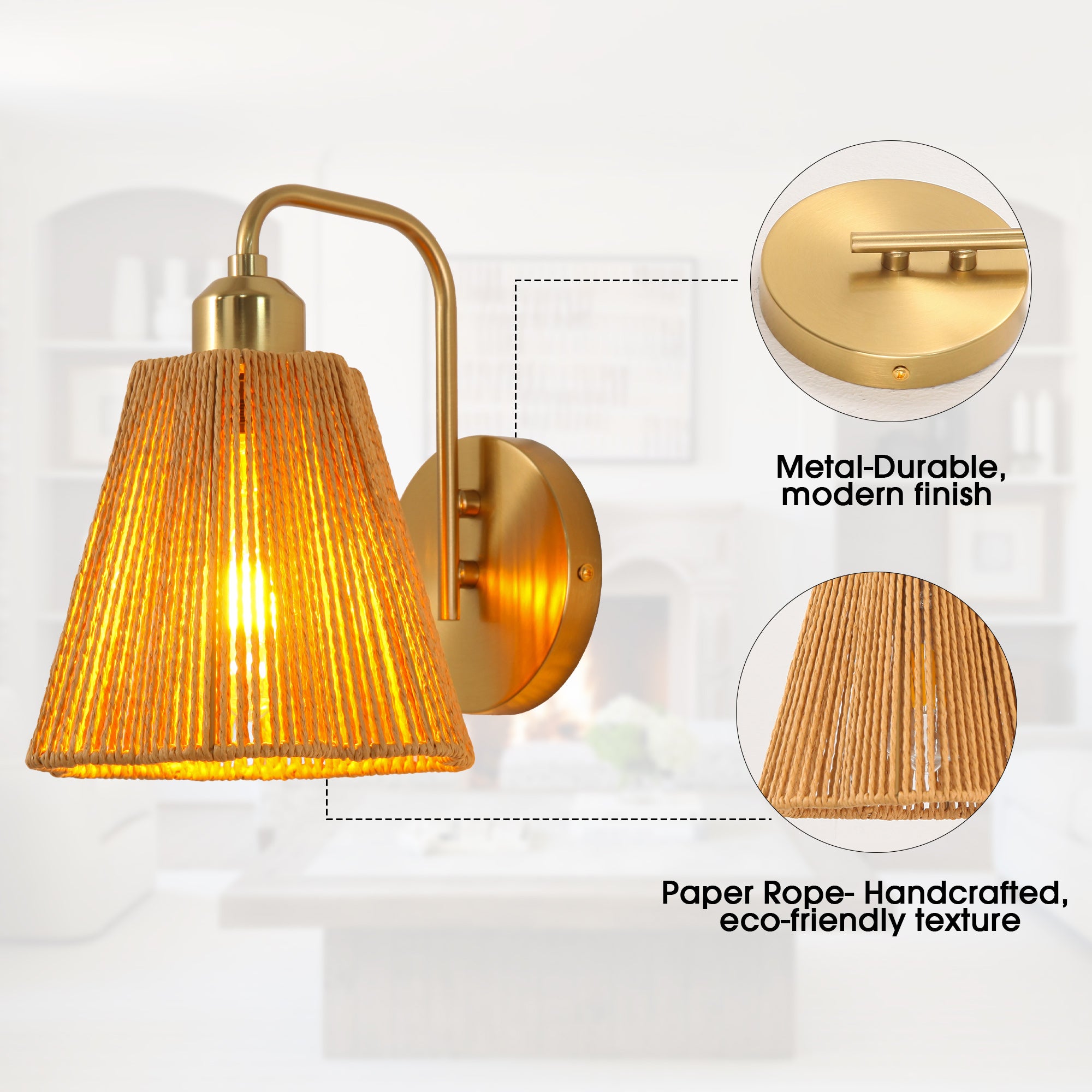 9 Inch Hilda 1-Light Wall Sconce Light