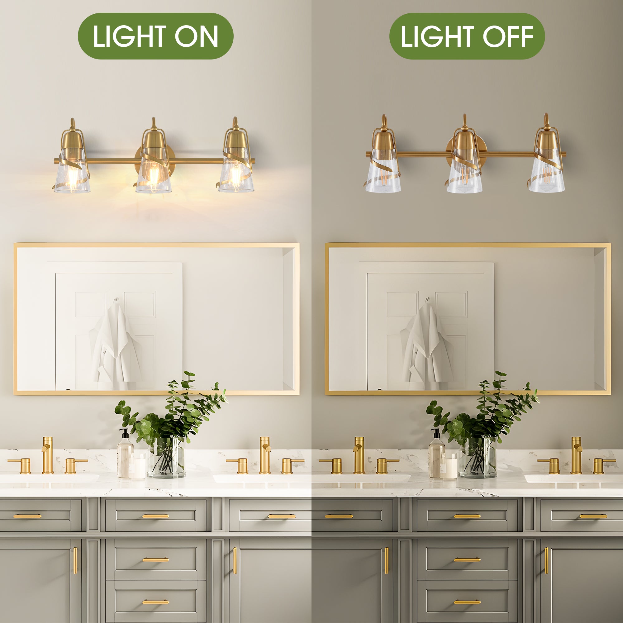 24 Inch Payne 3-Light Mirror Vanity Light