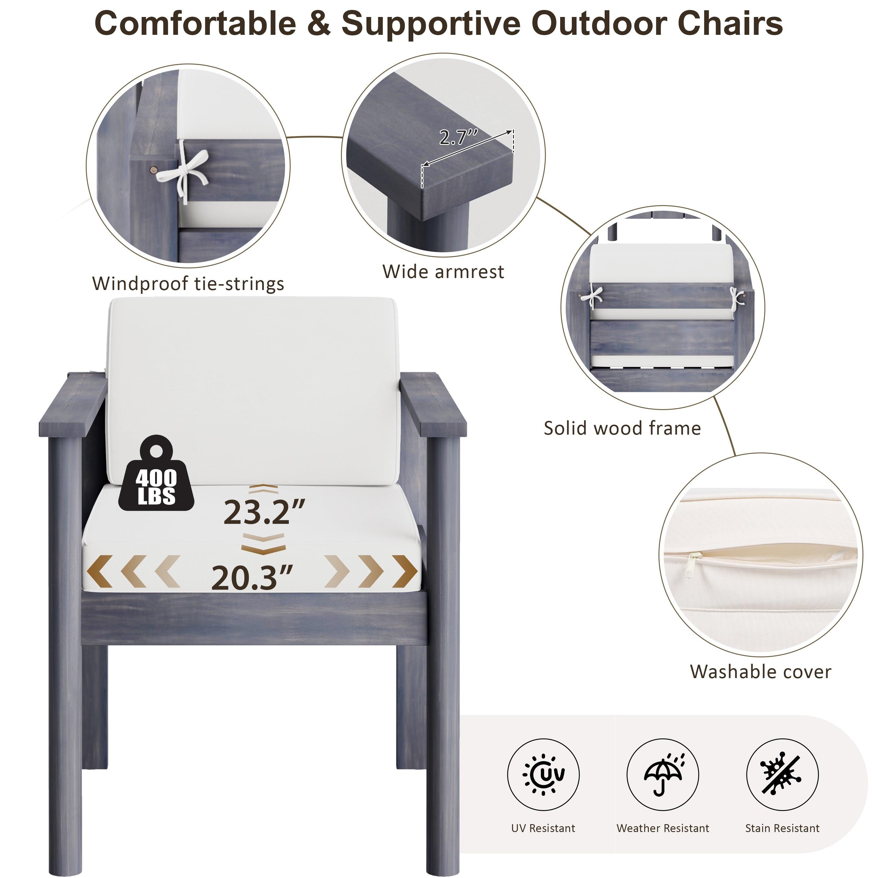 Juego de mesa y sillas de patio para exteriores de 7 piezas para 6 personas, con mesa rectangular de 183 cm y cojines extraíbles para patio, jardín y piscina.