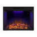 Black Electric Fireplace Heater Insert with Overheating Protection and Remote Control - ParrotUncle