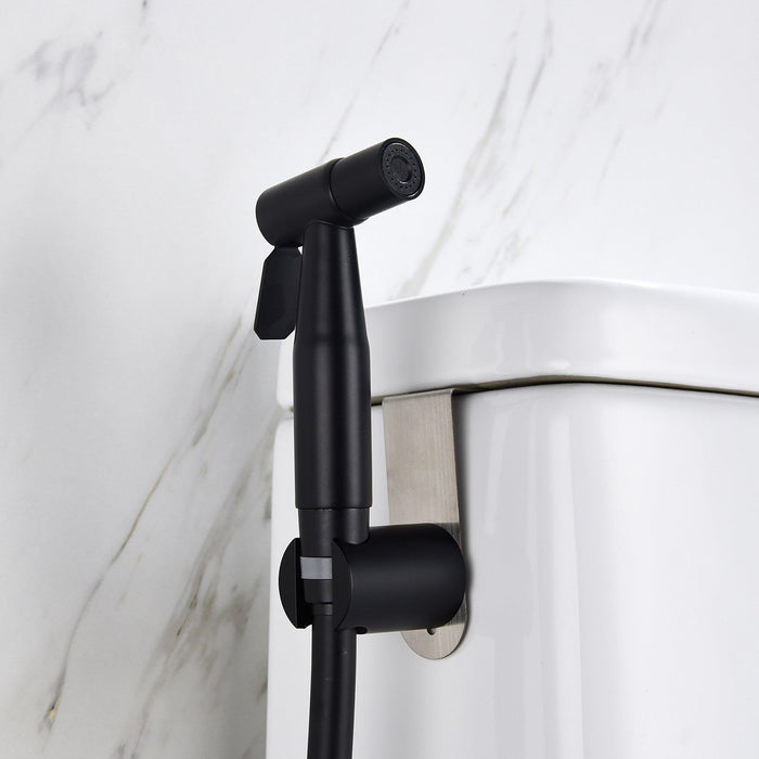 Black Handheld Stainless Steel Bidet Sprayer for Toilet - ParrotUncle