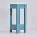 Blue Rectangle Wood Side Table - ParrotUncle