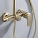 Brushed Gold Wall Mounted 2 Function Bathroom Shower Shower Set - ParrotUncle