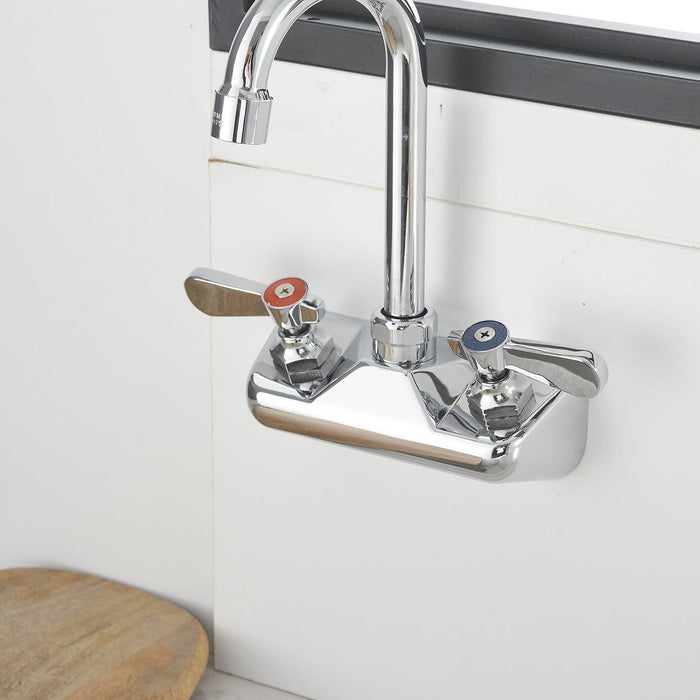 Chrome Dual-Dandle Widespread Bathroom Faucet - ParrotUncle