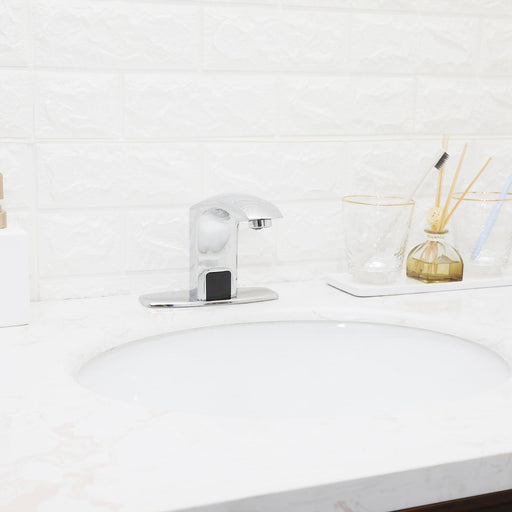 Chrome Single-Handle Single Hole Bathroom Vessel Sink Faucet - ParrotUncle