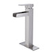 Chrome Single Handle Square Waterfall Bathroom Sink Faucet - ParrotUncle