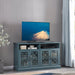 Dark Teal TV Stand Buffet Sideboard Console Table - ParrotUncle