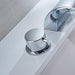 Double Handle 3 Hole Waterfall Bathroom Faucet - ParrotUncle