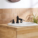 Double Handle Waterfall Bathroom Sink Faucet with Pop-up Drain Assembly - ParrotUncle