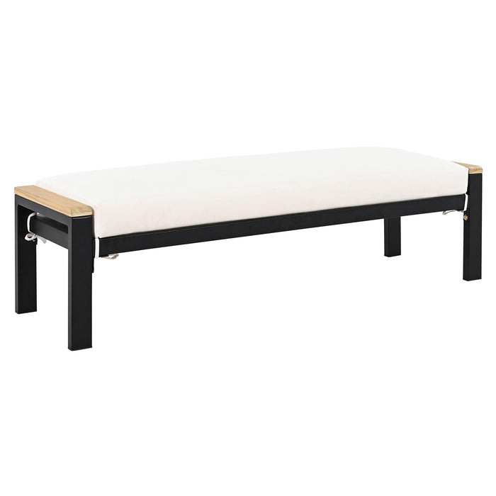 Conjunto de 5 piezas para patio exterior con sofá de 3 plazas y cojines para patio, piscina y jardín.