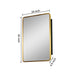 Gold Metal Framed Wall Mount or Recessed Bathroom Medicine Cabinet with Mirror - ParrotUncle