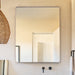 Golden Modern Square Framed Wall Mirror - ParrotUncle