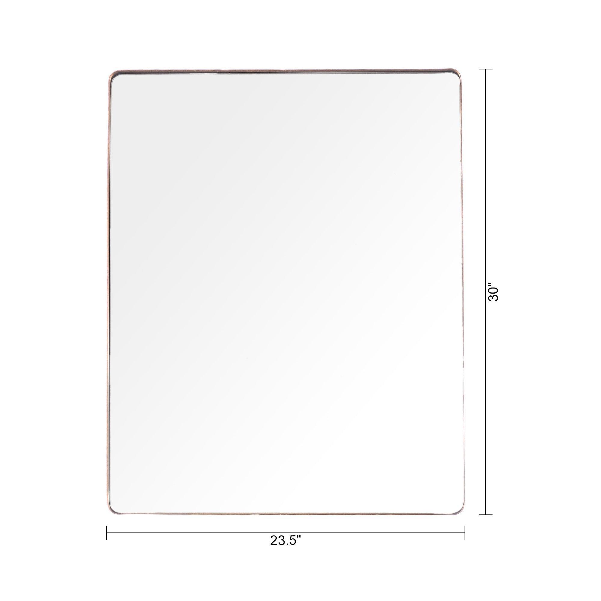 Golden Modern Square Framed Wall Mirror - ParrotUncle