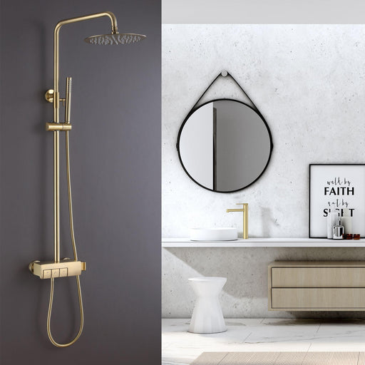 Golden Round 3-Function Shower System - ParrotUncle