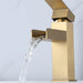 Golden Single Hole Faucet Single-handle Bathroom Faucet - ParrotUncle