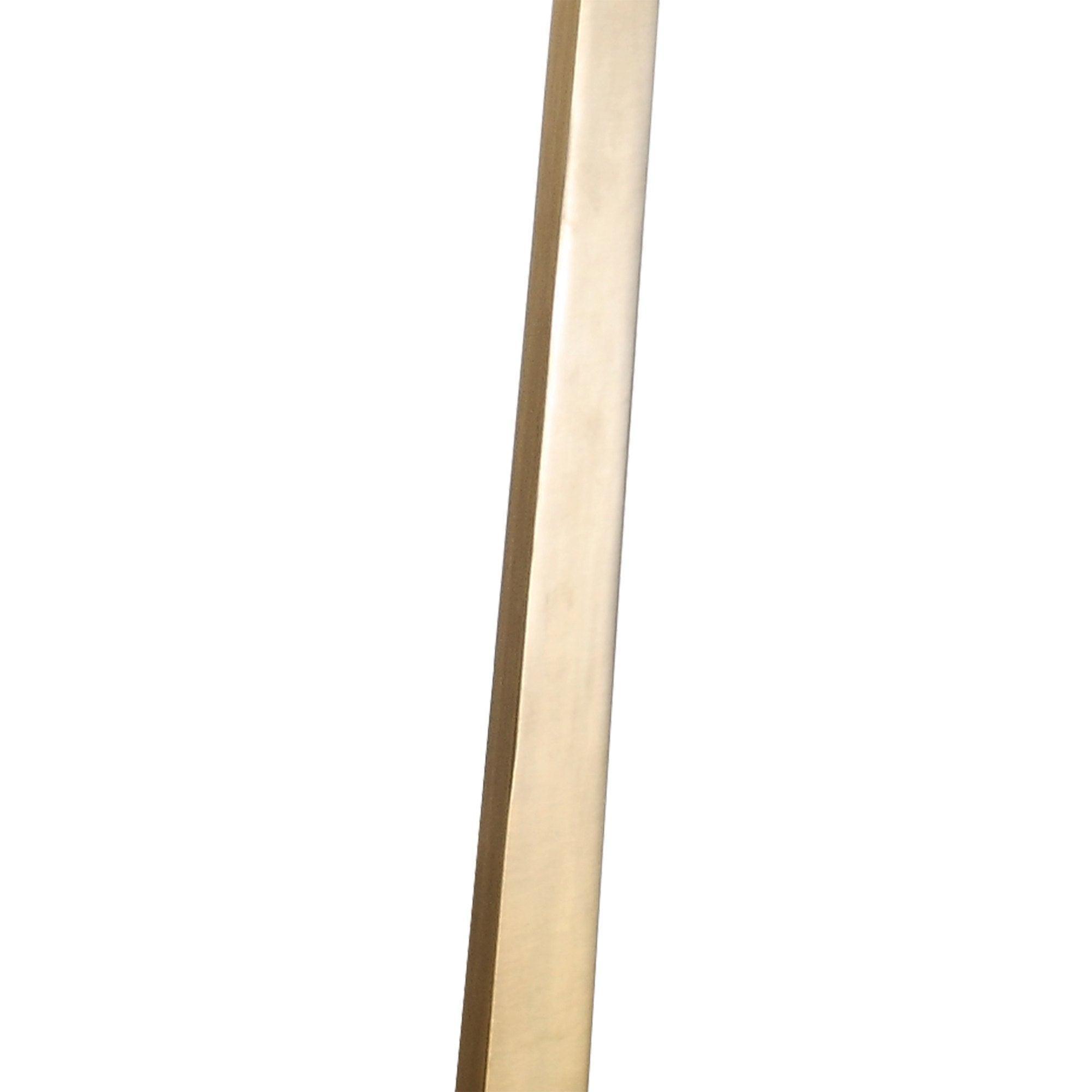 Golden Square Side Table with Marble Base - ParrotUncle