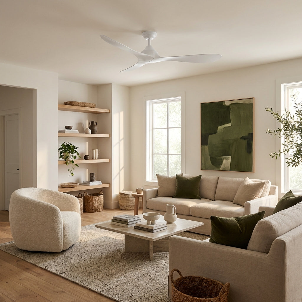 56" Eon Modern Reversible Ceiling Fan With Remote Control