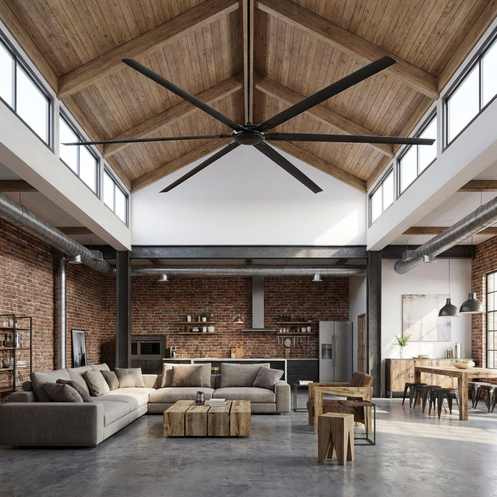 120 Inch HVLS Fan Jupiter Industrial Aluminum Extra Large Ceiling Fan with Remote Control