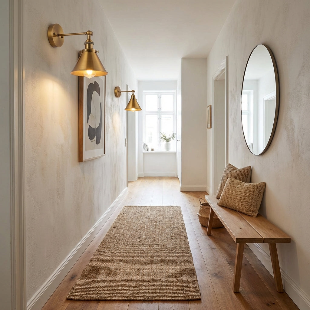 1-Light Rhem Brass Wall Sconce Light