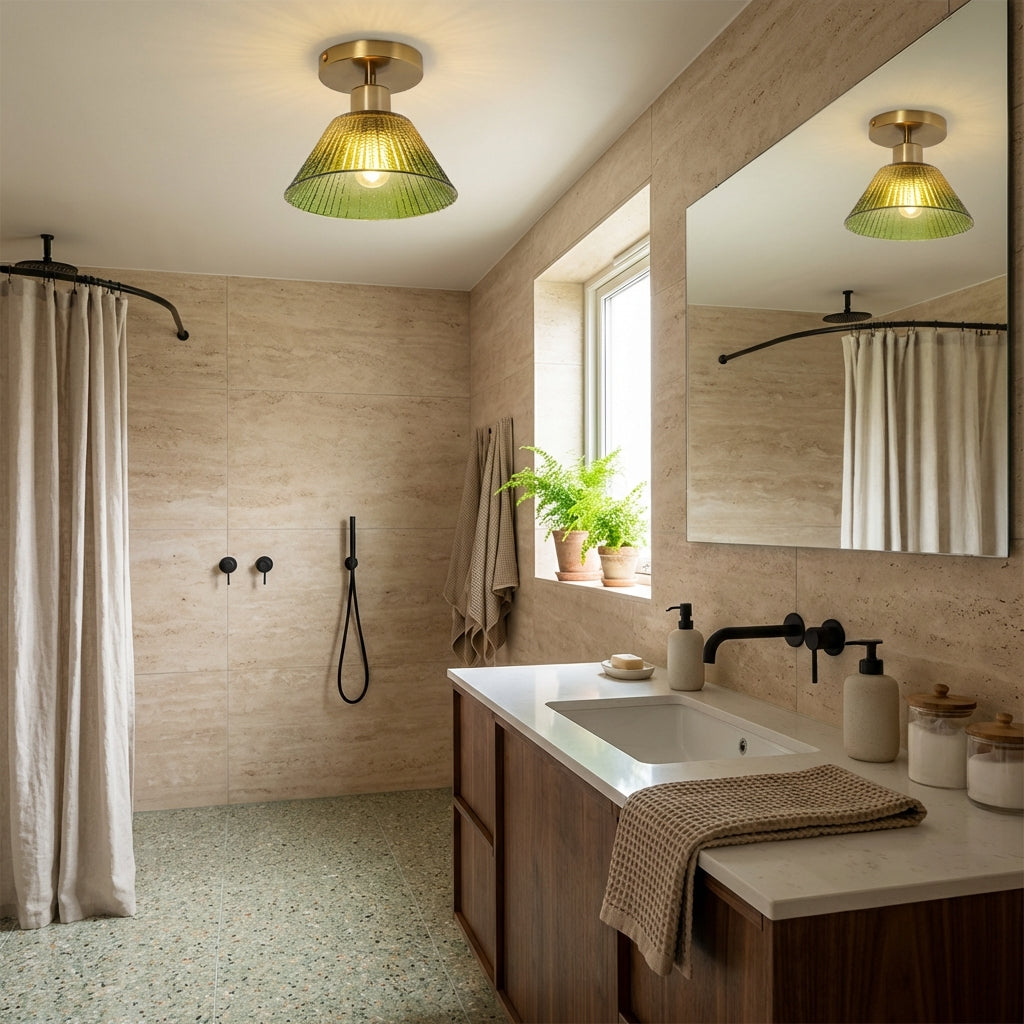 3.5 Inch Paula 1-Light Semi-Flush Mount Ceiling Light