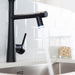 Matte Black Commercial Pull-down Kitchen Faucet - ParrotUncle