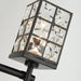 Modern 3-Light Black Wall Sconce with Cryatal Shade - ParrotUncle