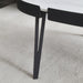 Modern Coffee Table Black Metal Frame with Sintered Stone Tabletop - ParrotUncle