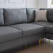 Modern L Shaped Convertible Sectional Couches, 5 Seat Corner Sectional Sofa Technical Leather with 3 Pillows Living Room Couch - ParrotUncle