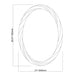 Modern Oval Framed Accent Wall Mirror - ParrotUncle