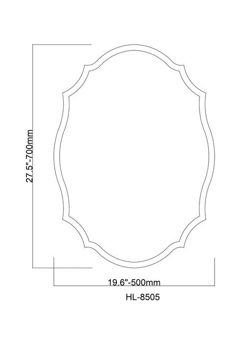 Modern Oval Golden Framed Accent Wall Mirror - ParrotUncle