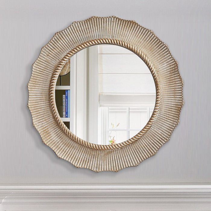 Modern Round Mirror Vintage Wall Decoration - ParrotUncle