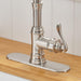Modern Single Handle Pull Down Kitchen Fuacet with Deck Plate - ParrotUncle