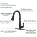 Modern Single Handle Pull-out Three Function Kitchen Faucet with Deck Plate - ParrotUncle