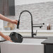 Oil Rubbed Bronze Pull-down Kitchen Faucet With two Spouts - ParrotUncle