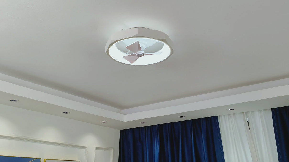 Ventilador de techo reversible empotrado Britton de 19