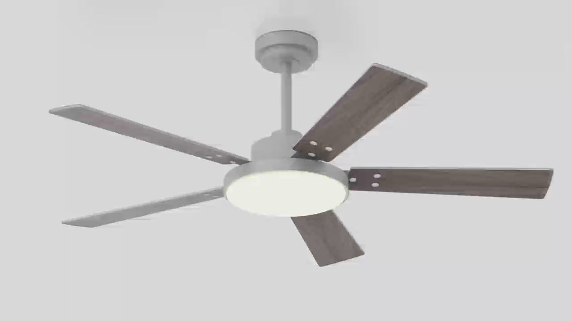 Ventilador de techo moderno Vaczon de 52 pulgadas con aspas de doble cara, control remoto y luz LED