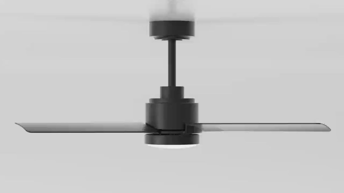 Vaczon 42 Inch DC Motor Modern Downrod Ceiling Fan with LED Light and Remote Control