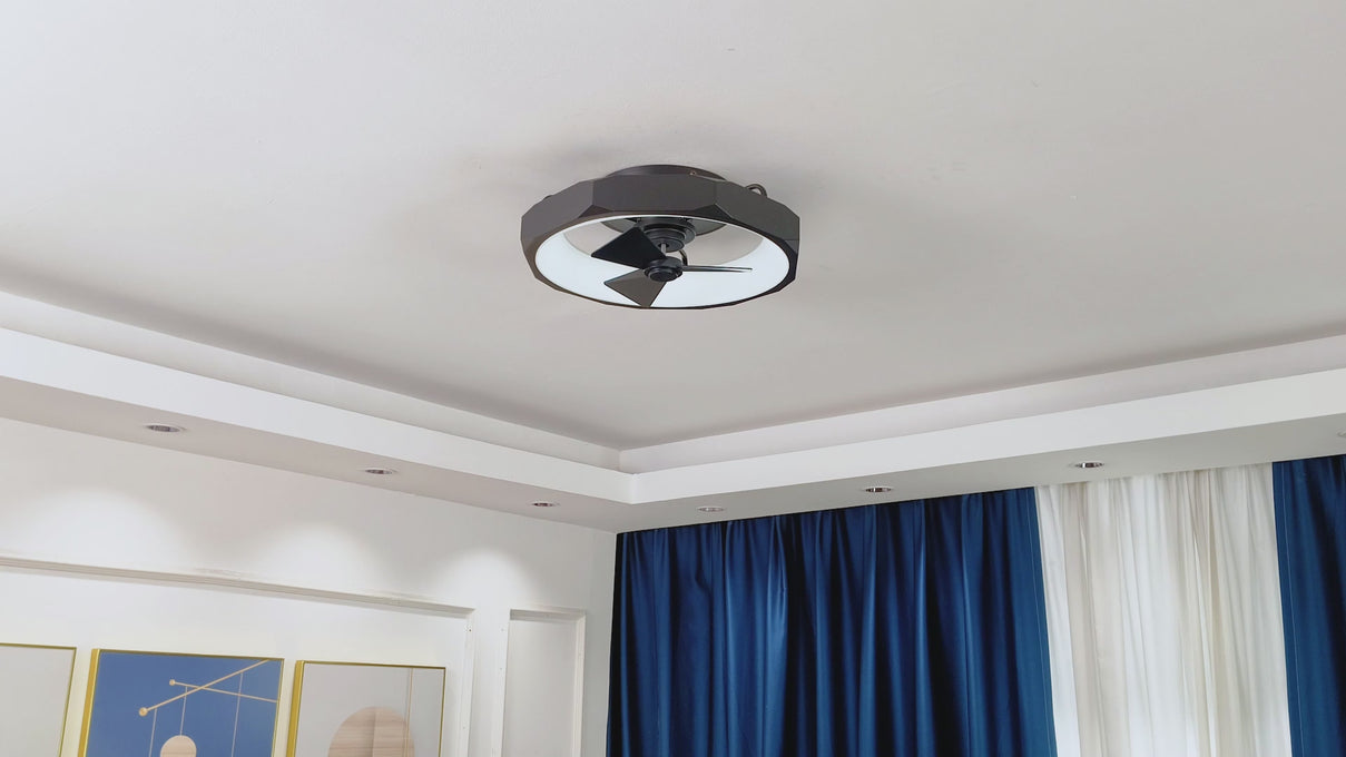 Ventilador de techo reversible empotrado Britton de 19