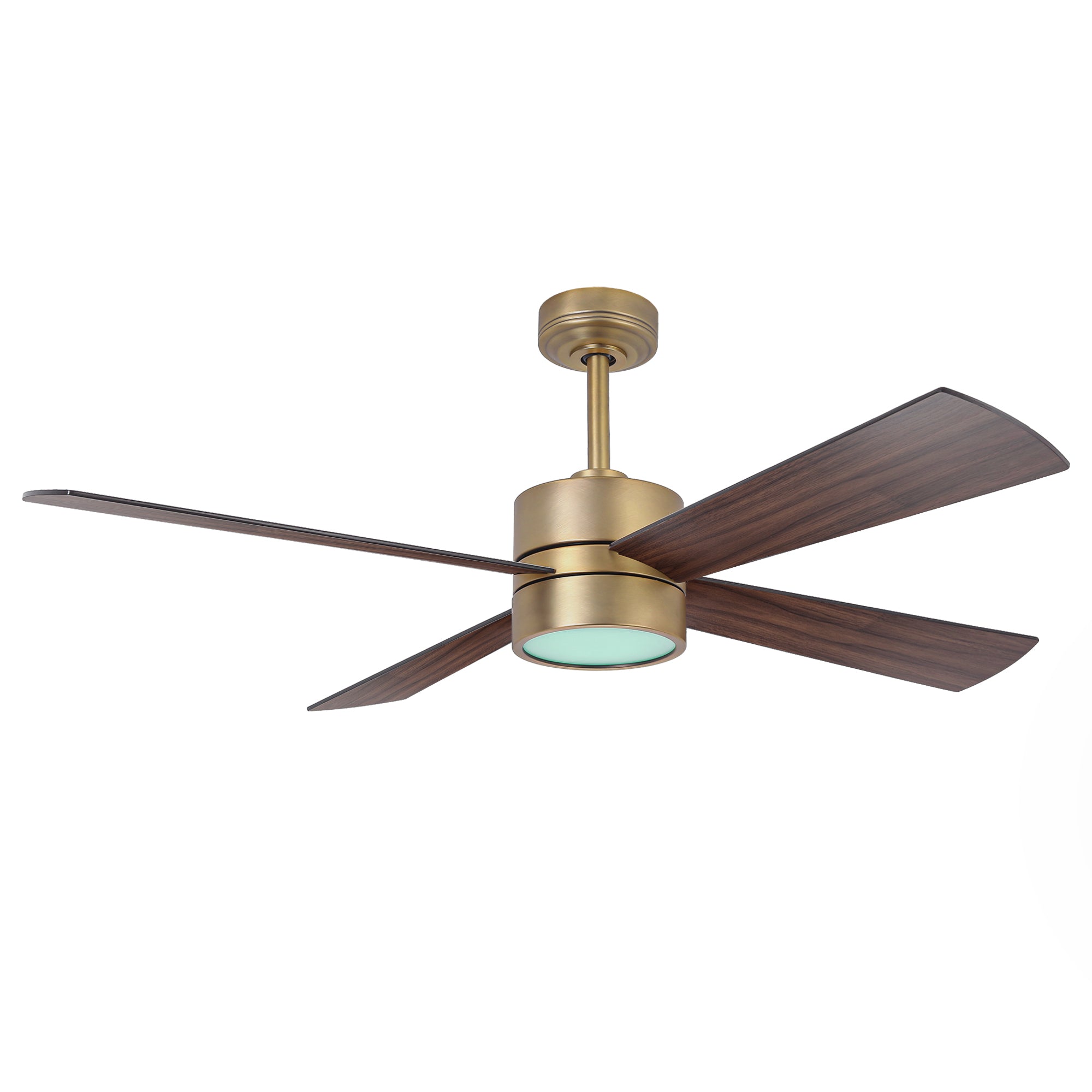 52 Inch Bucholz Industrial Dimmable RGB LED Ceiling Fan with Remote and APP Control