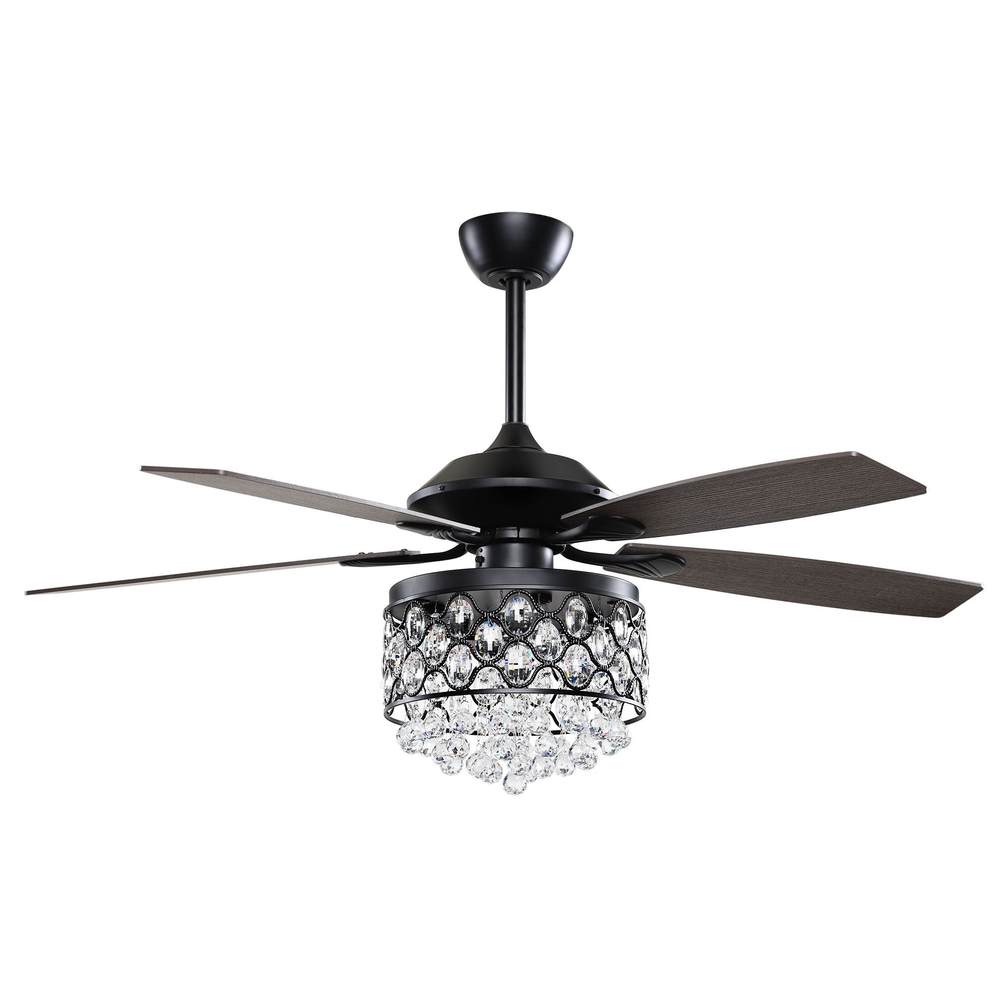 Ventilador de techo de cristal reversible Berkshire moderno de 52