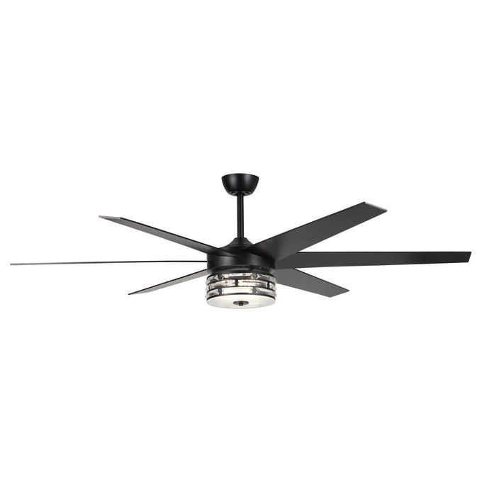 Ventilador de techo reversible moderno con motor de CC de 70