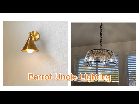 Aplique de pared de latón de 1 luz Rhem
