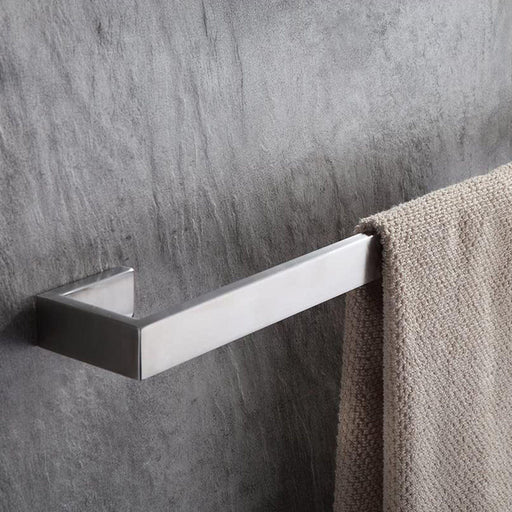 Silver Stainless Steel Bathroom Towel Rack - ParrotUncle