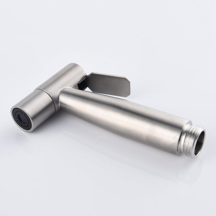Single-Function Dual-Mount Handheld Bidet Sprayer in Stainless Steel - ParrotUncle
