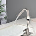 Single Handle Brushed Nickel Tall Bathroom Sink Faucet with Deck Plate - ParrotUncle