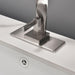 Single Handle Brushed Nickel Tall Bathroom Sink Faucet with Deck Plate - ParrotUncle