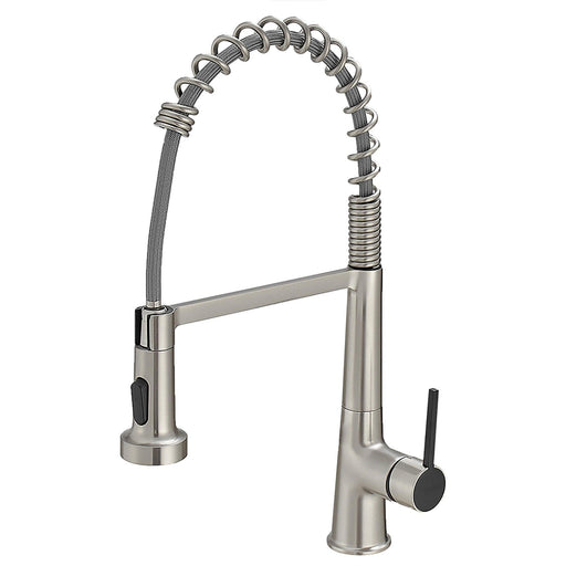 Single-Handle Kitchen Faucet With Pull Down Spout - ParrotUncle